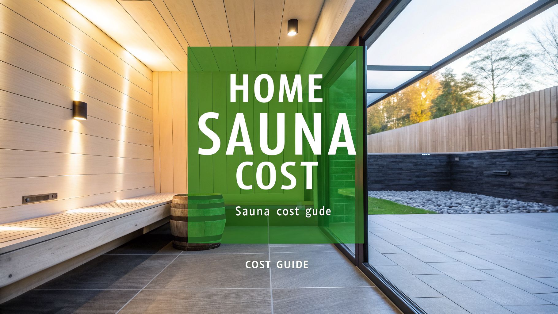 The Ultimate Guide to Sauna at Home Cost in 2026