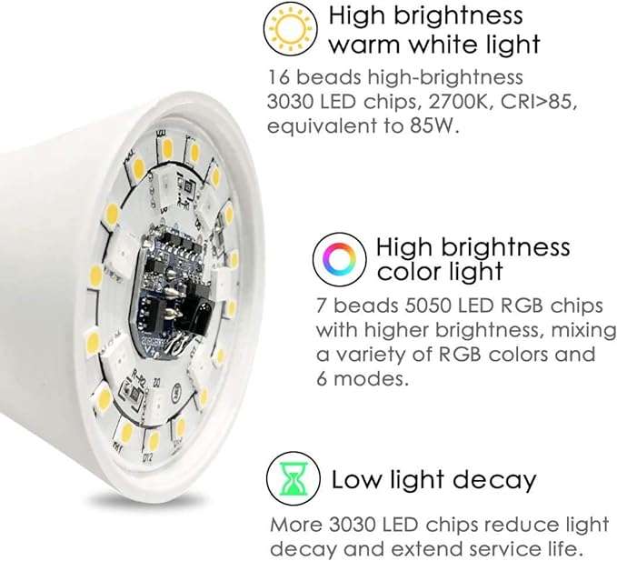 Shop Mood Light Bulb - LED Color Changing Light with Remote